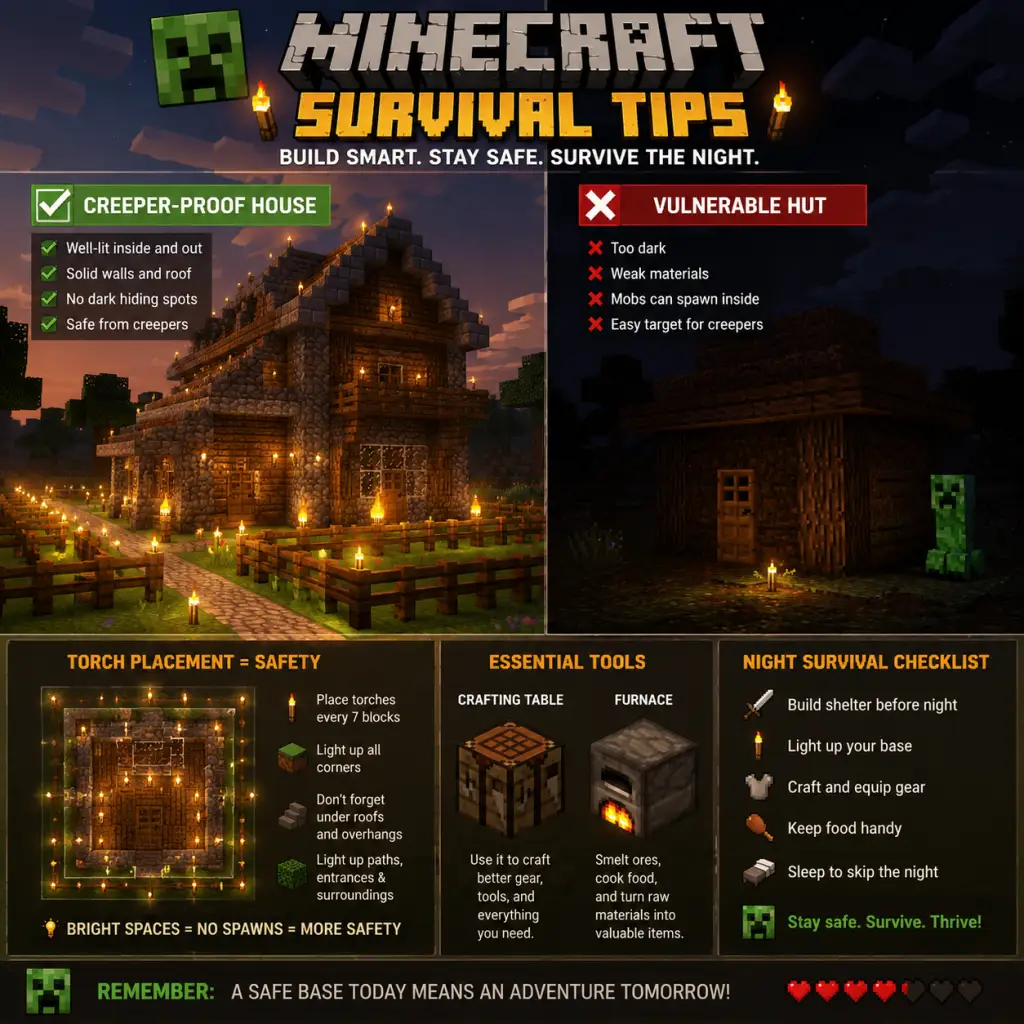 Minecraft Game Tips guide screenshot